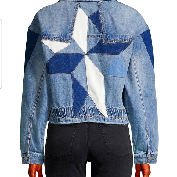 Blue Revival Patchwork Denim Jacket - Picture 2 of 3